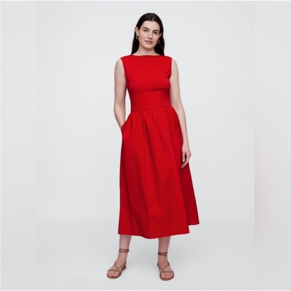 GAP Factory Boatneck MIDI Dress NWT - Picture 1 of 4